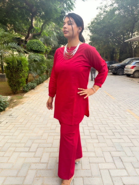 Laal Rang Coord set