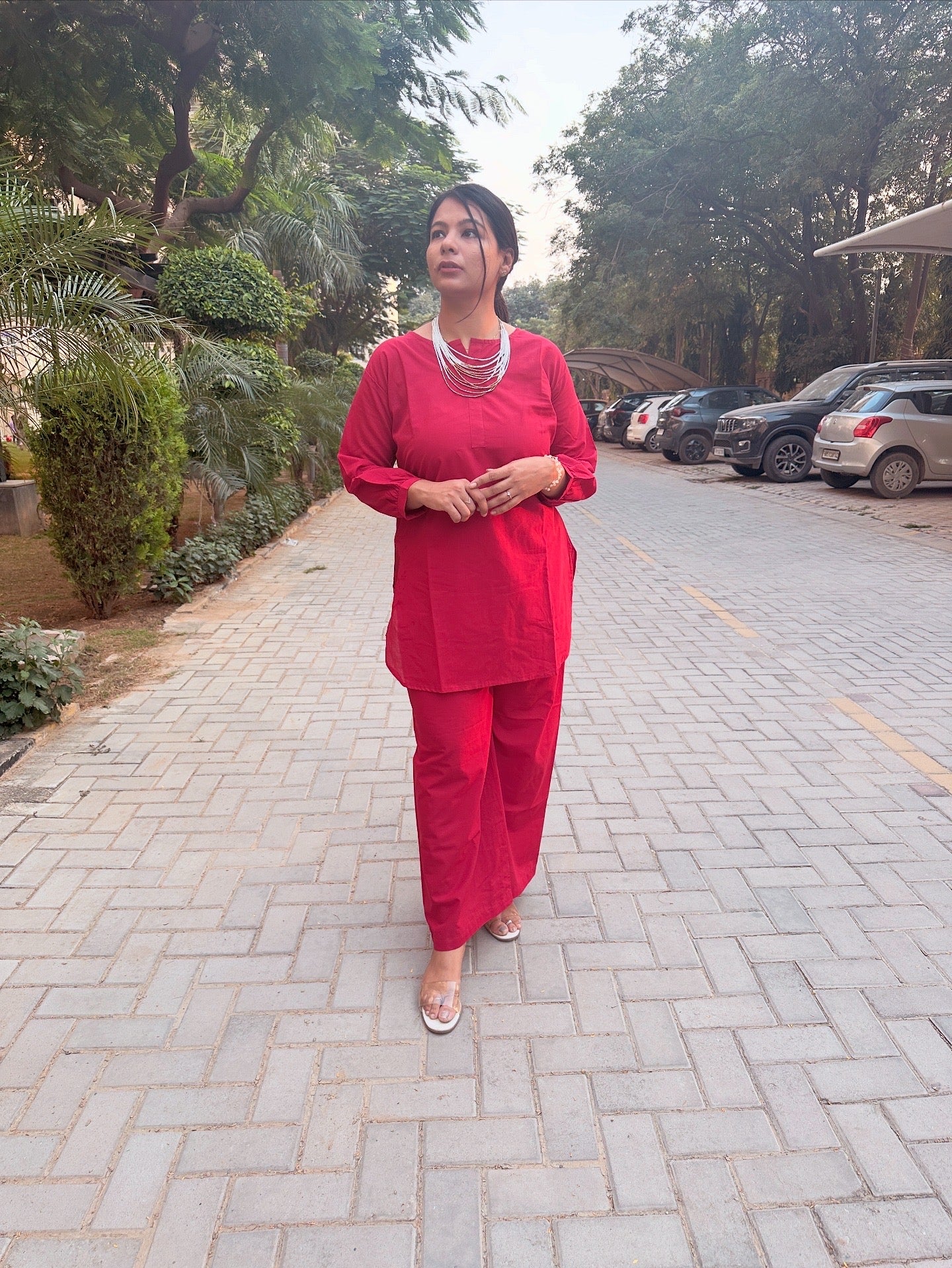 Laal Rang Coord set