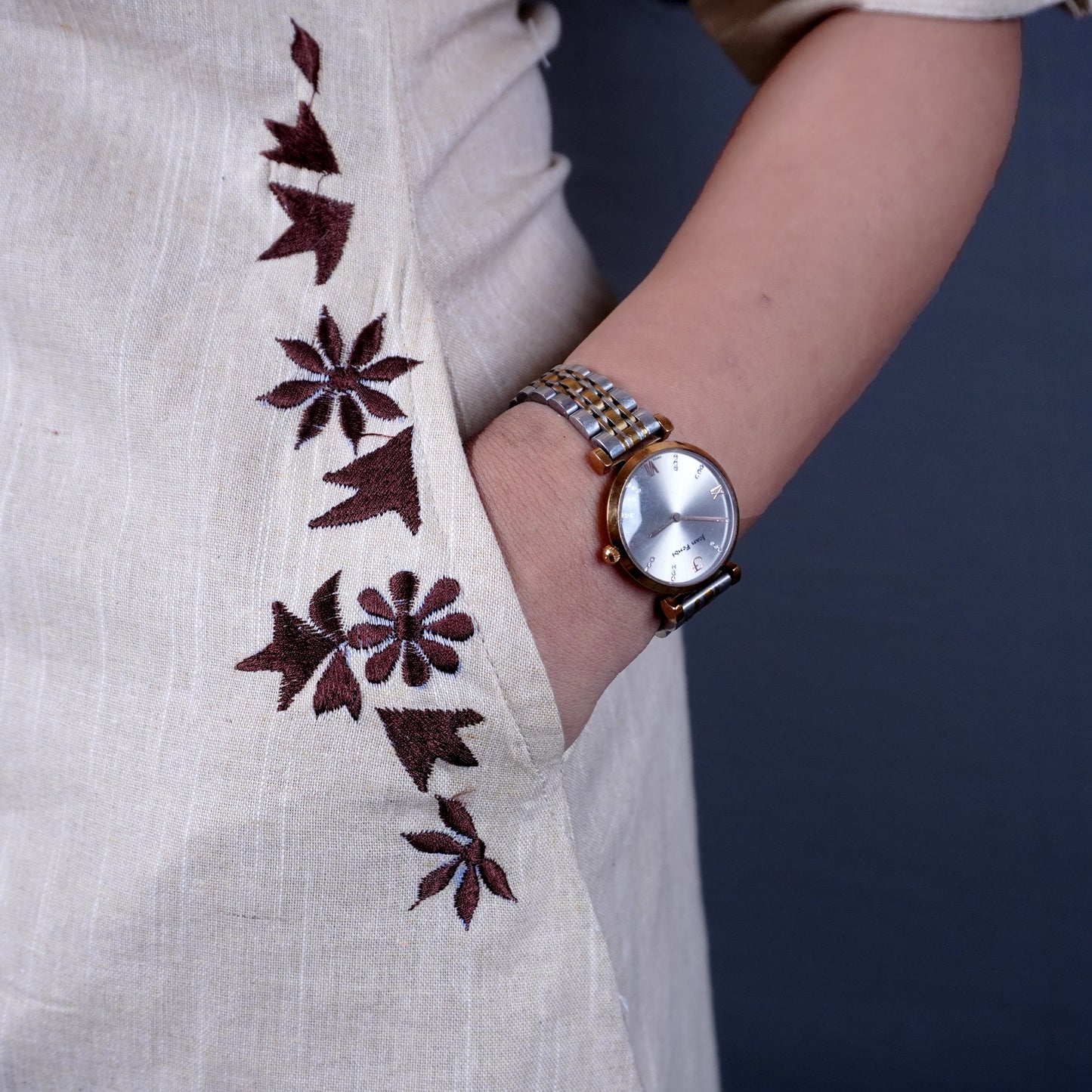 Perfect Summer Office Coord set in Pure Cotton at Off-white colour